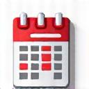 Warning icon highlighting a calendar date.